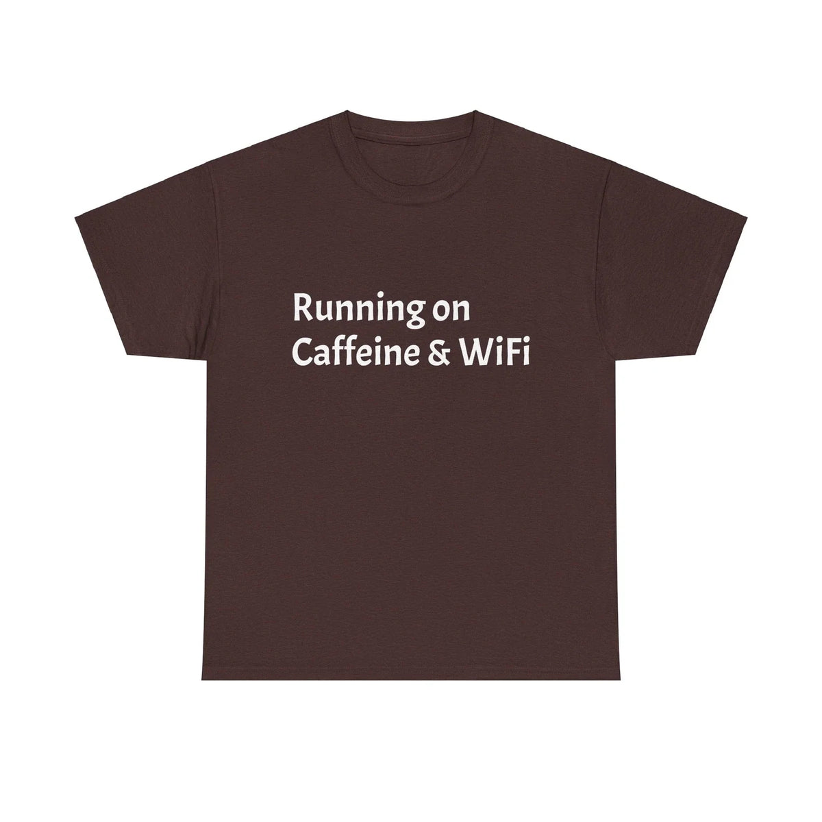 Caffeine & WiFi Tee, Funny Coffee Shirt, Unisex Tee, Gift for Caffeine Lover, Unisex , , , Long Sleeve Tee