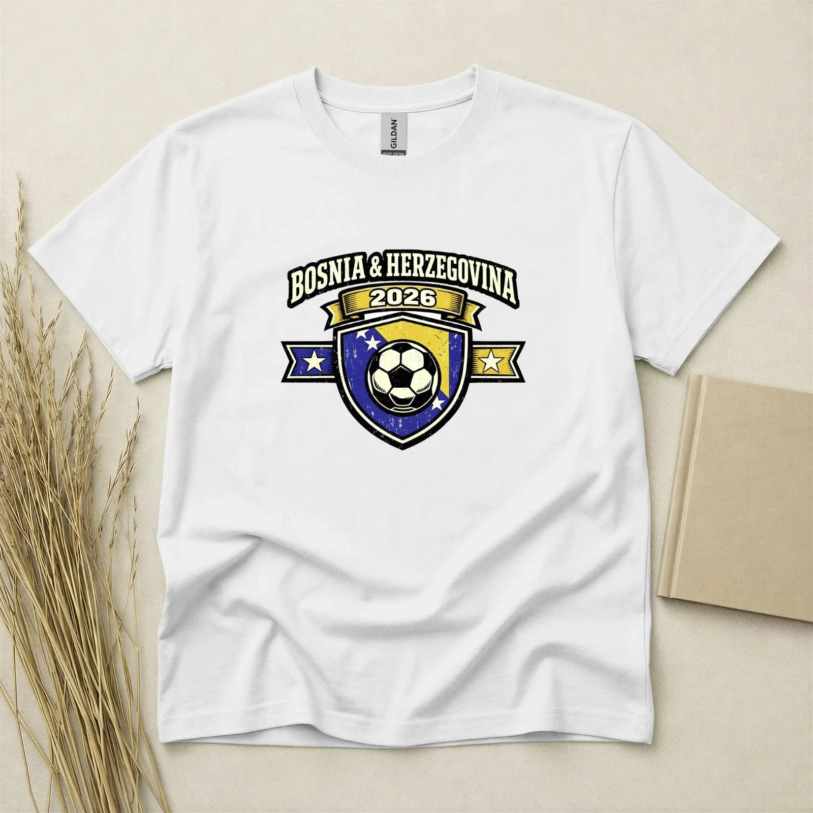 Bosnia Herzegovina 2026 Football Fan T Shirt Soccer Gildan Family Support Top Unisex , , , Long Sleeve Tee