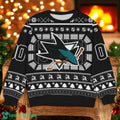 San Jose Sharks NHL Ugly Christmas Sweater Team Holiday Christmas Gift