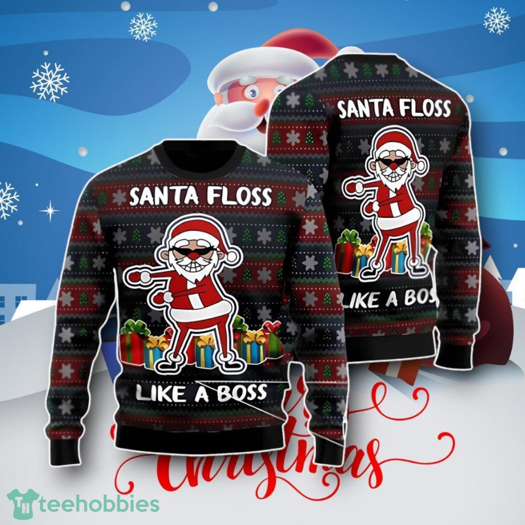 Santa Floss Ugly Christmas Sweater Unique Gift