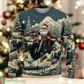 Santa Motorcycle Christmas Sweater Funny Biker Xmas
