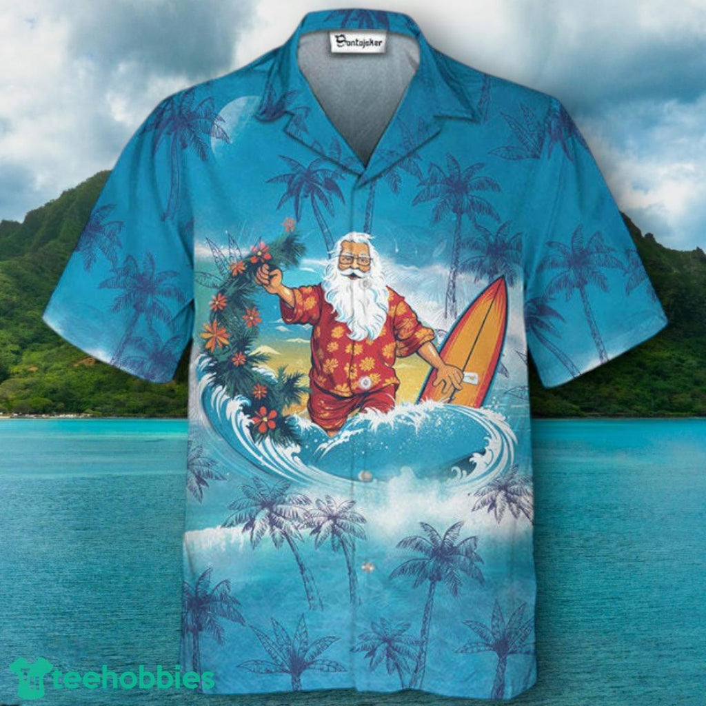 Santa Surfing Hawaiian Shirt Impressive Gift
