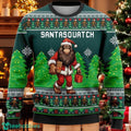 Santasquatch Ugly Christmas Sweater Funny Bigfoot Santa Holiday Sweater