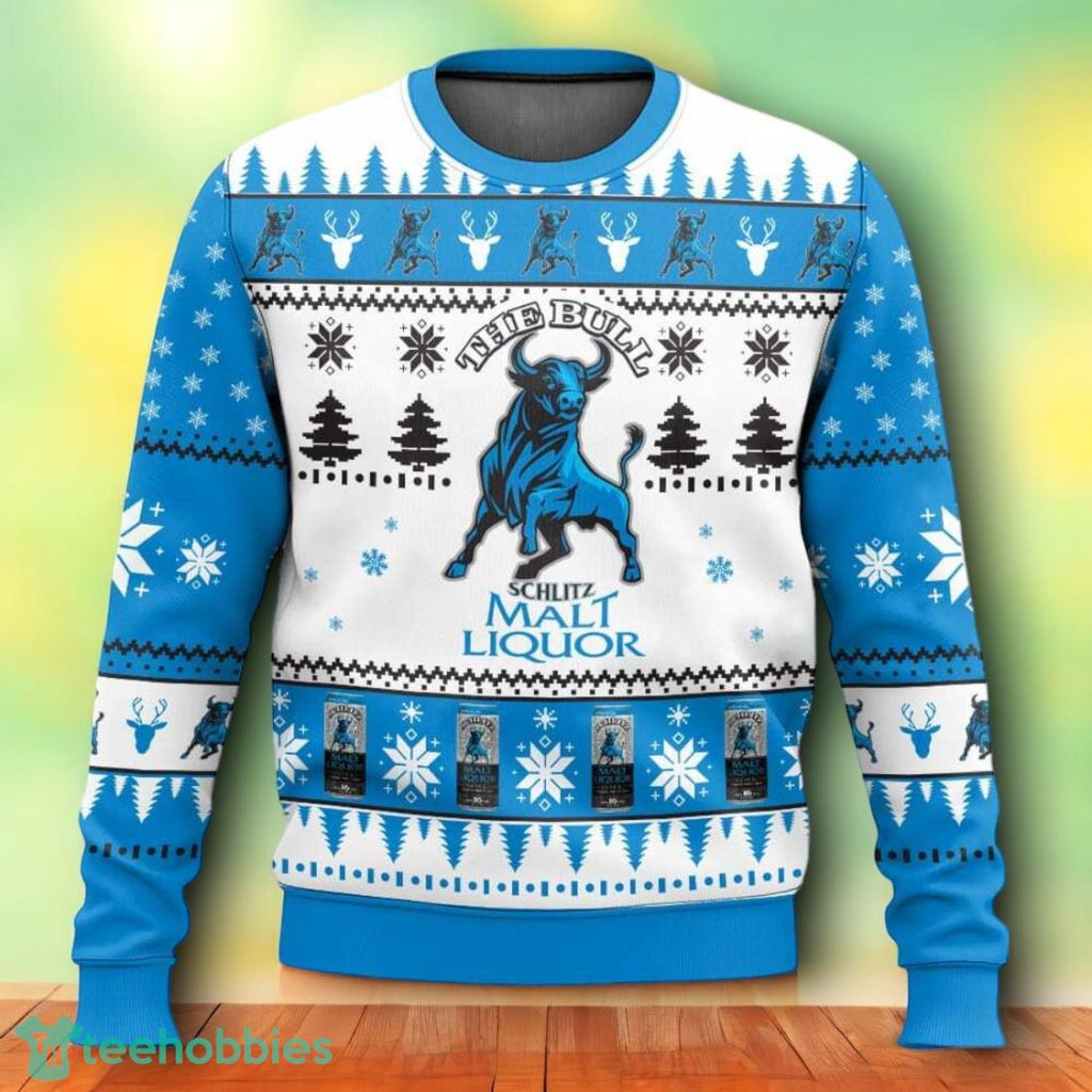 Schlitz Malt Liquor 3D Sweater For Men Women Christmas Gift Ugly Christmas Sweater For Men Women