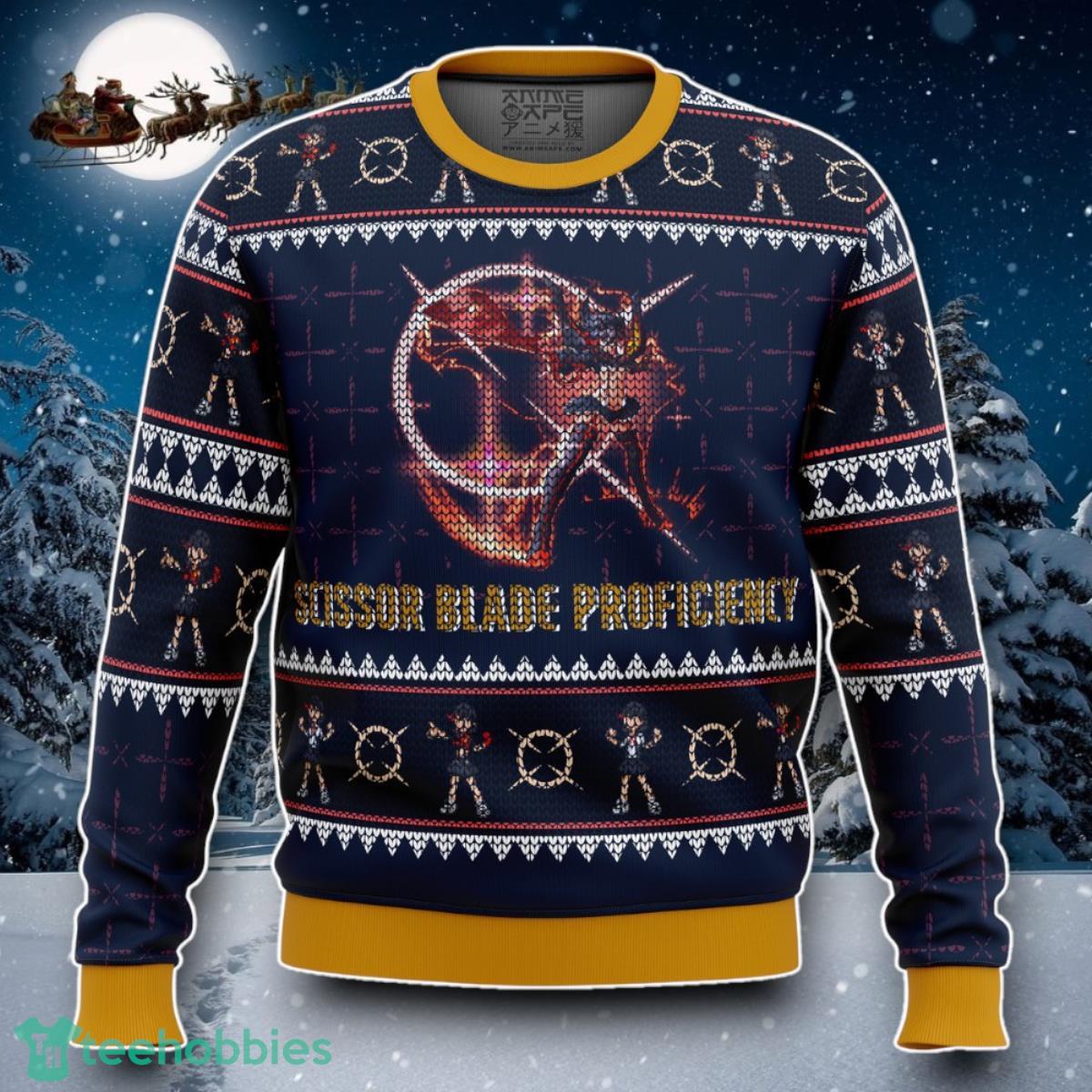 Scissor Blade Proficiency Matoi Ryuuko Kill La Kill Ugly Christmas Sweater Special Gift