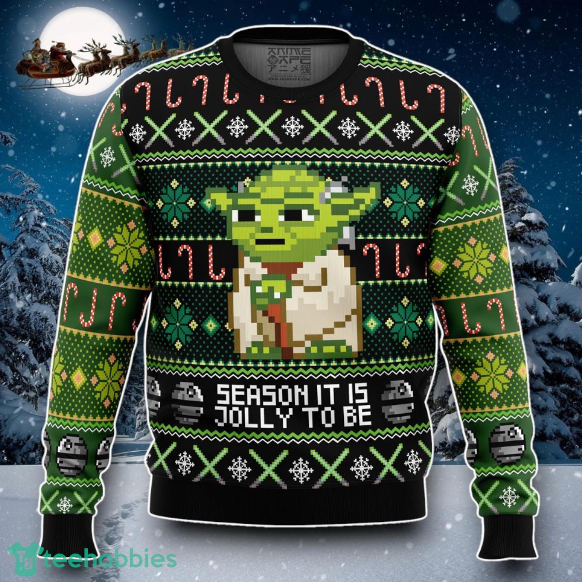 Season It Is Jolly To Be Yoda Ugly Christmas Sweater Special Gift
