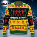 Season’s Eatings Zombie Ugly Christmas Sweater Special Gift