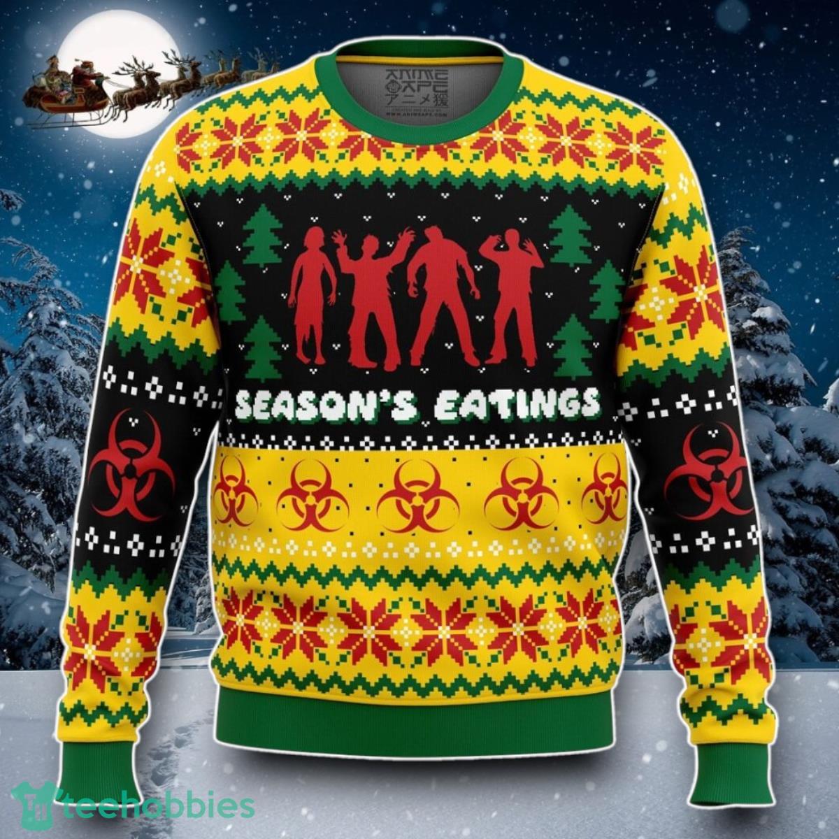 Season’s Eatings Zombie Ugly Christmas Sweater Special Gift