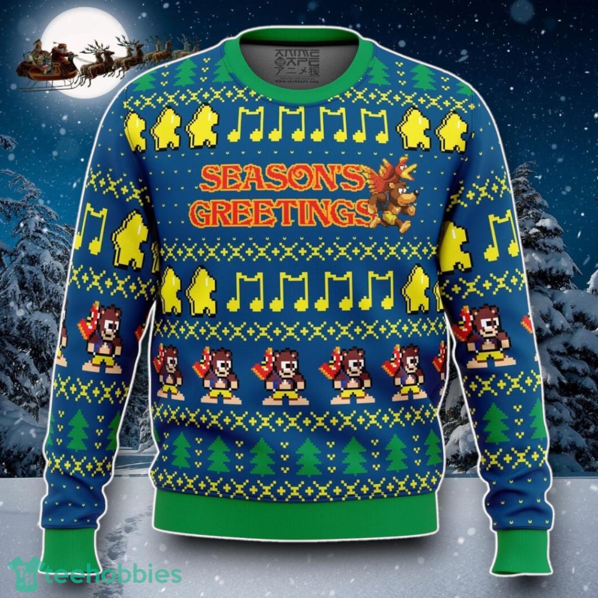 Season’s Greetings Banjo-Kazooie Ugly Christmas Sweater Special Gift