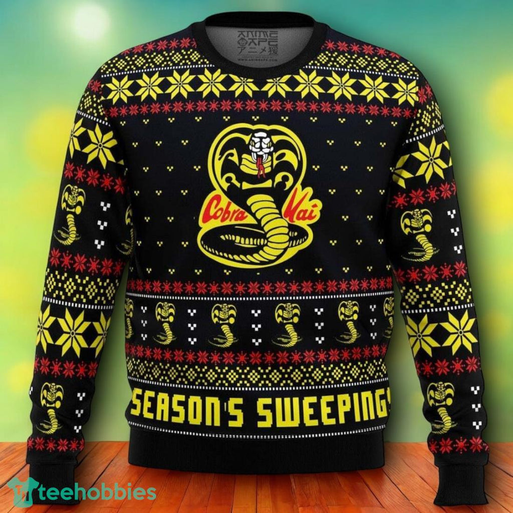 Season’s Sweepings Cobra Kai Karate Kid Ugly Christmas Sweater For Men Women