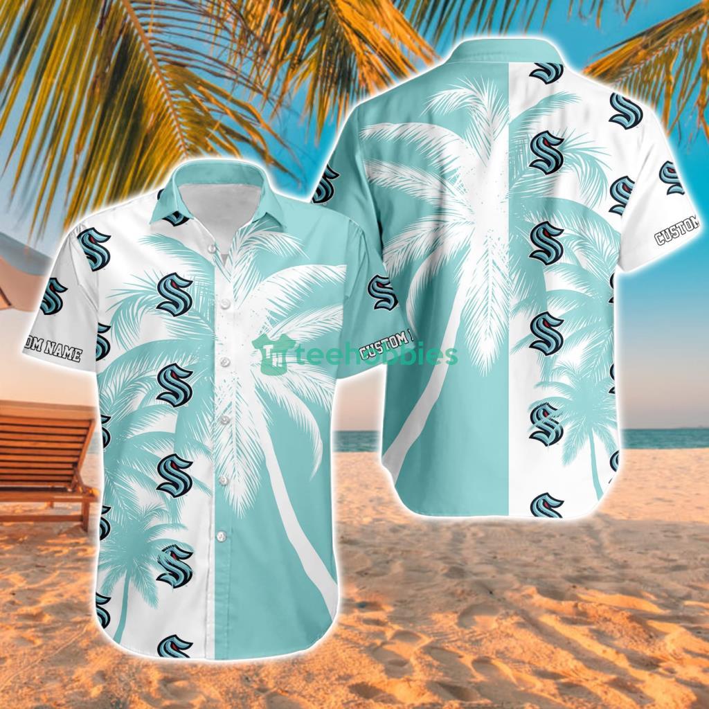 Seattle Kraken Aloha Tropical Hawaiian Shirt For Men And Women Custom Name