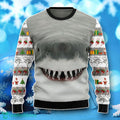 Shark Cute Face Ugly Christmas Sweater Unique Gift For Men Women