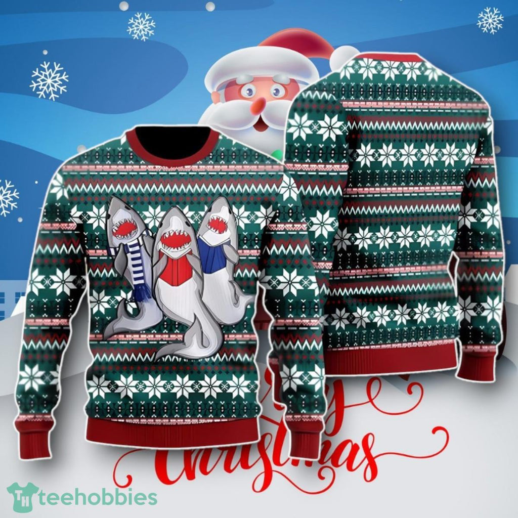 Shark Ugly Christmas Sweater Unique Gift