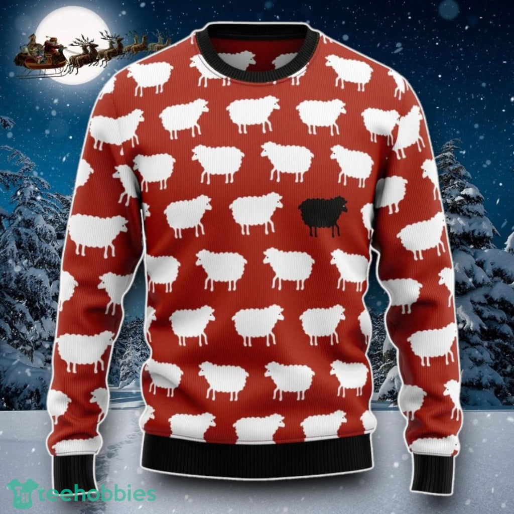 Sheep Black And White Ugly Christmas Sweater Special Gift