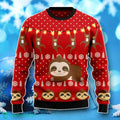 Sloth Lover Ugly Christmas Sweater Unique Gift