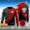 Smirnoff Vodka Skull Halloween 3D Sweater For Men Women