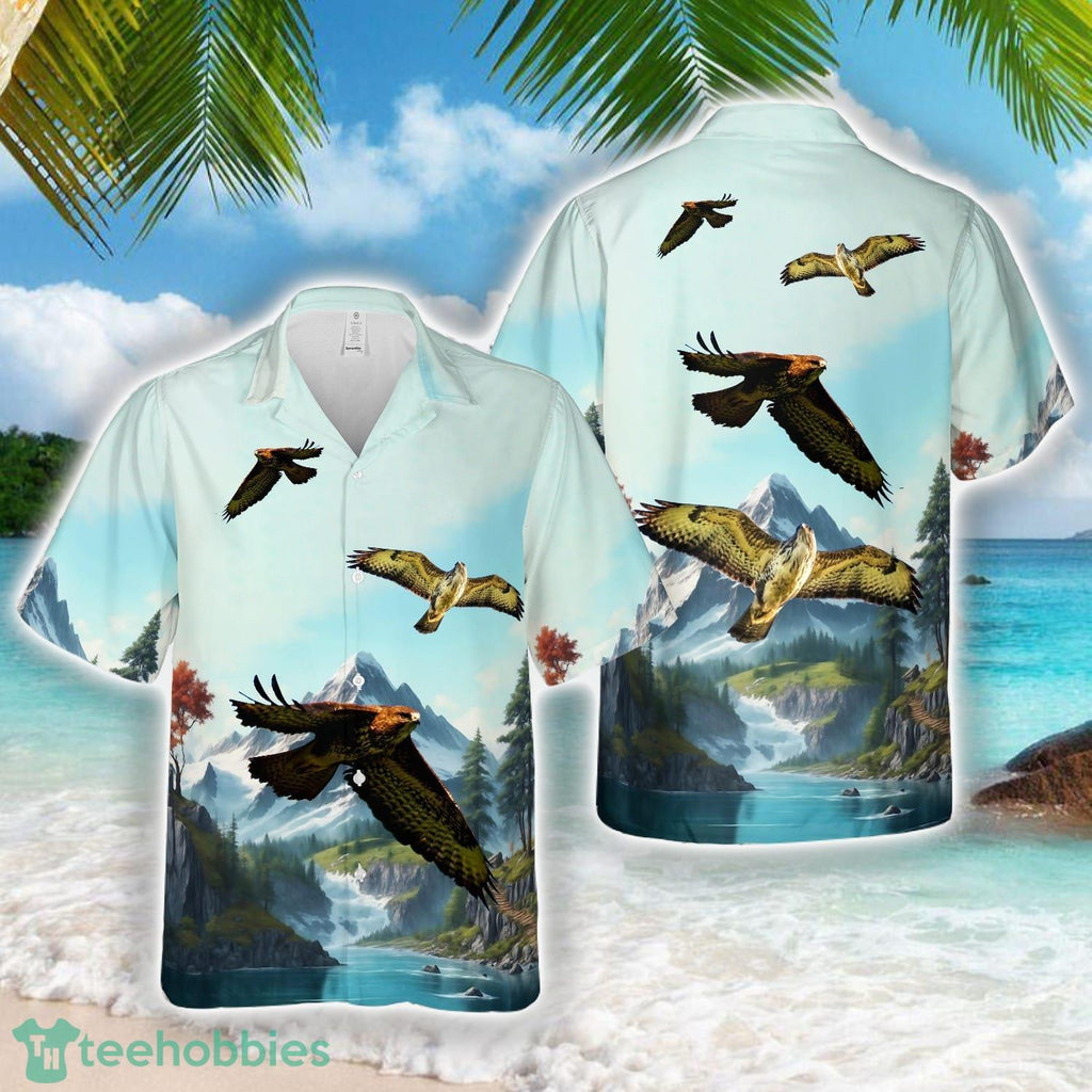 Soaring Buzzard Hawaiian Shirt Beach Shirt