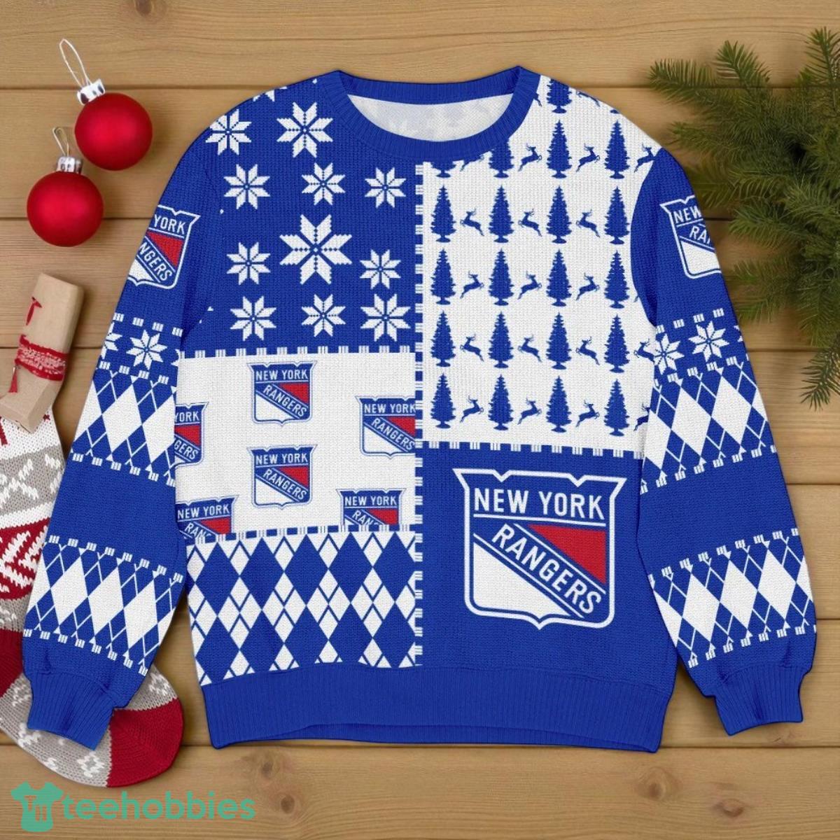 Sport Team New York Rangers NHL Ugly Christmas Sweater All Over Prints Christmas 3D Sweater For Men Women