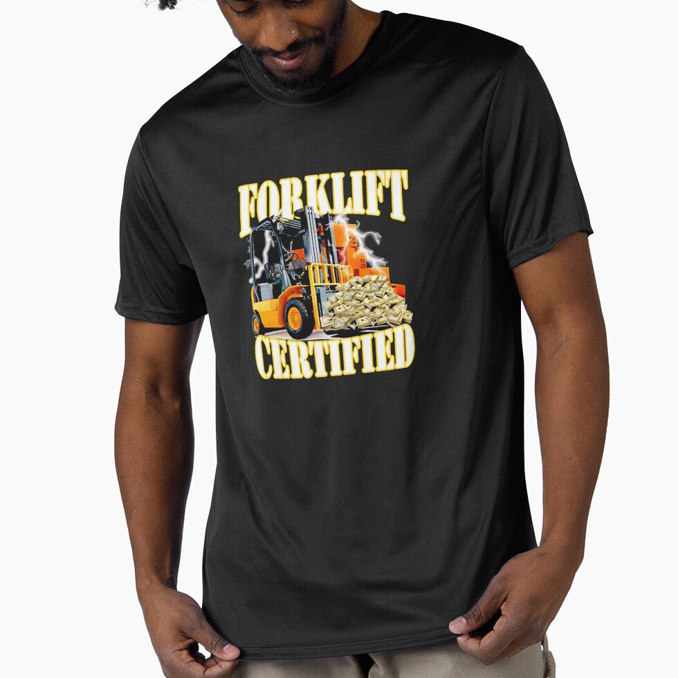 Forklift Certified Shirt, Forklift Driver Gift, Funny Forklift Tee, Forklift Unisex Heavy Cotton by kamaldc
