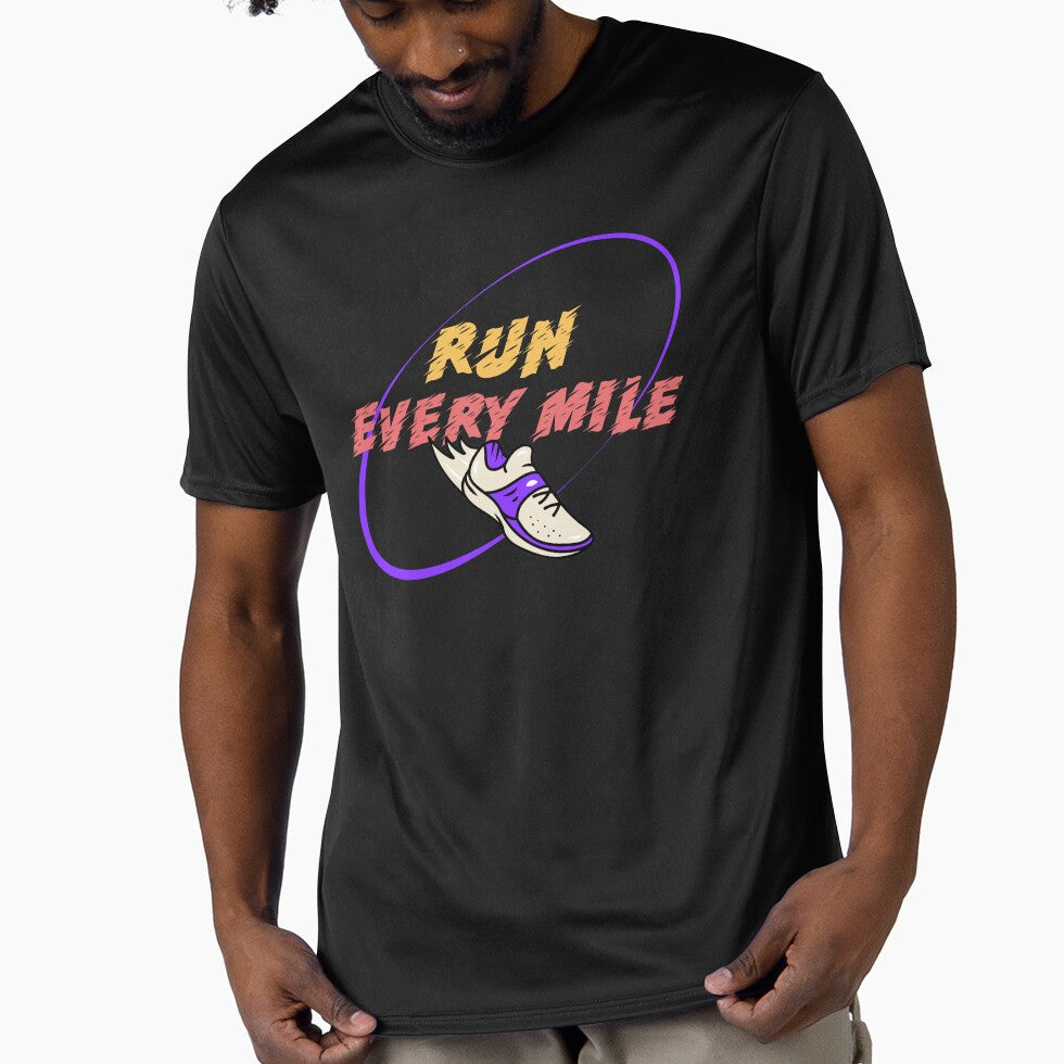 Run Every Mile – Motivational Running Shoe Design by Atlantic Flyer Designs