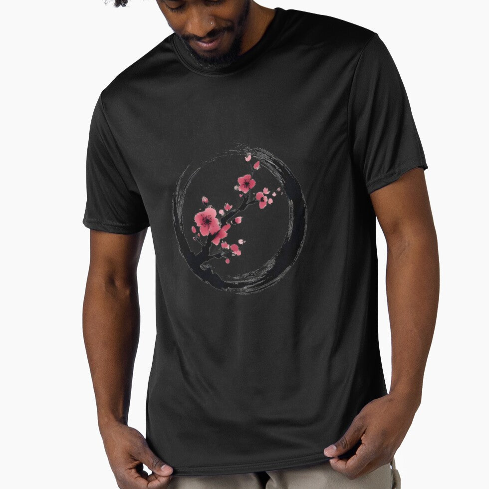 Zen Enso circle with cherry blossom japanese by goodday Japan