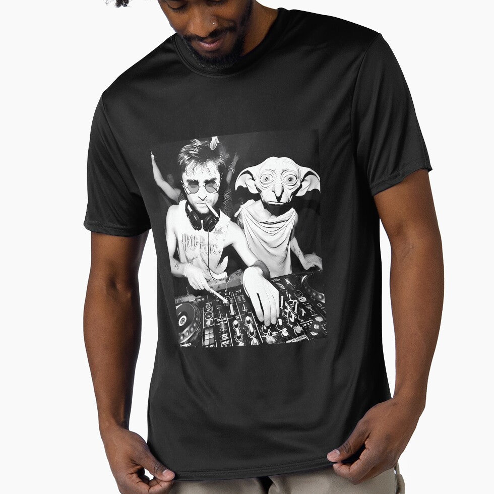 Harry and Dobby Elf DJ The House Smoking Meme by archiwyzardArt