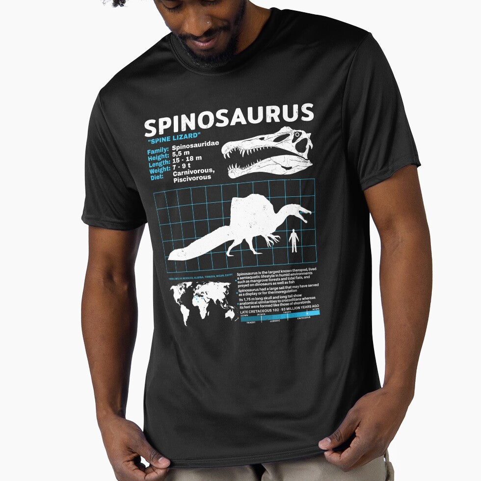 Spinosaurus datasheet by NicGrayGraphic