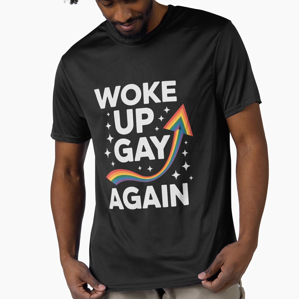 LGBT Pride Rainbow Woke Up Gay Again by JonathalIngham