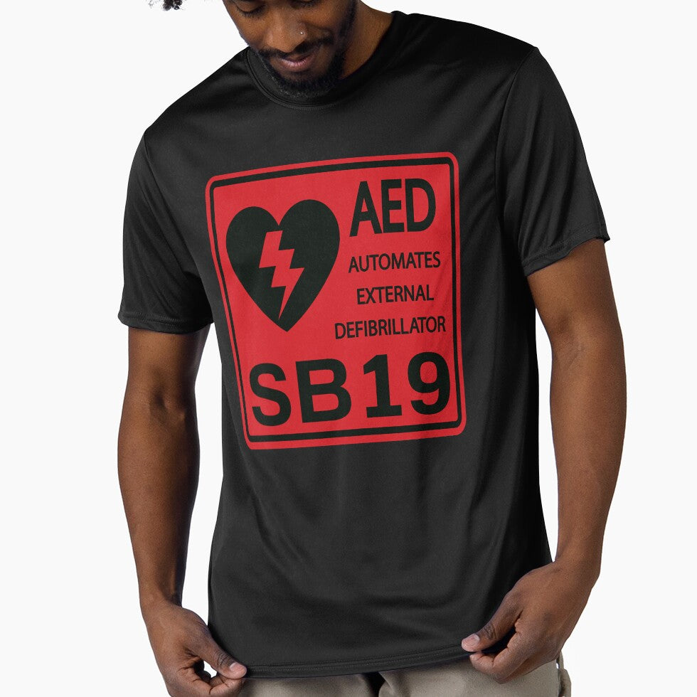 SB19 Merch PPOP  Filipino Boy Bands AED Defilbrilator Red Black by ThornDesignsCo
