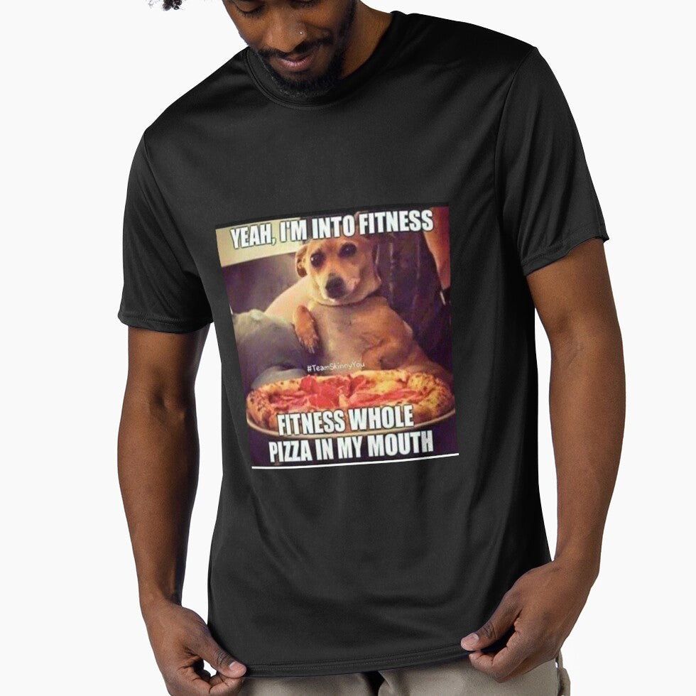 Yeah, I'm not into fitness Fitness whole pizza in my mouth meme by Jau-Qunnie