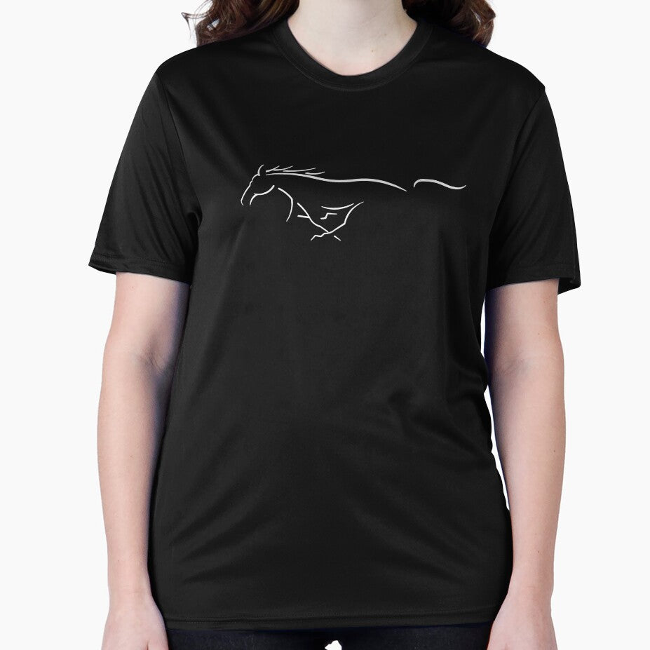 White Sahdow Ford Mustang Logo by BettyMils