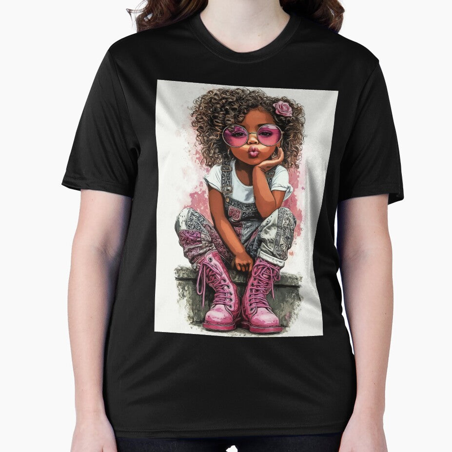 Stylish Girl With Pink Sunglasses by GraphicMystical