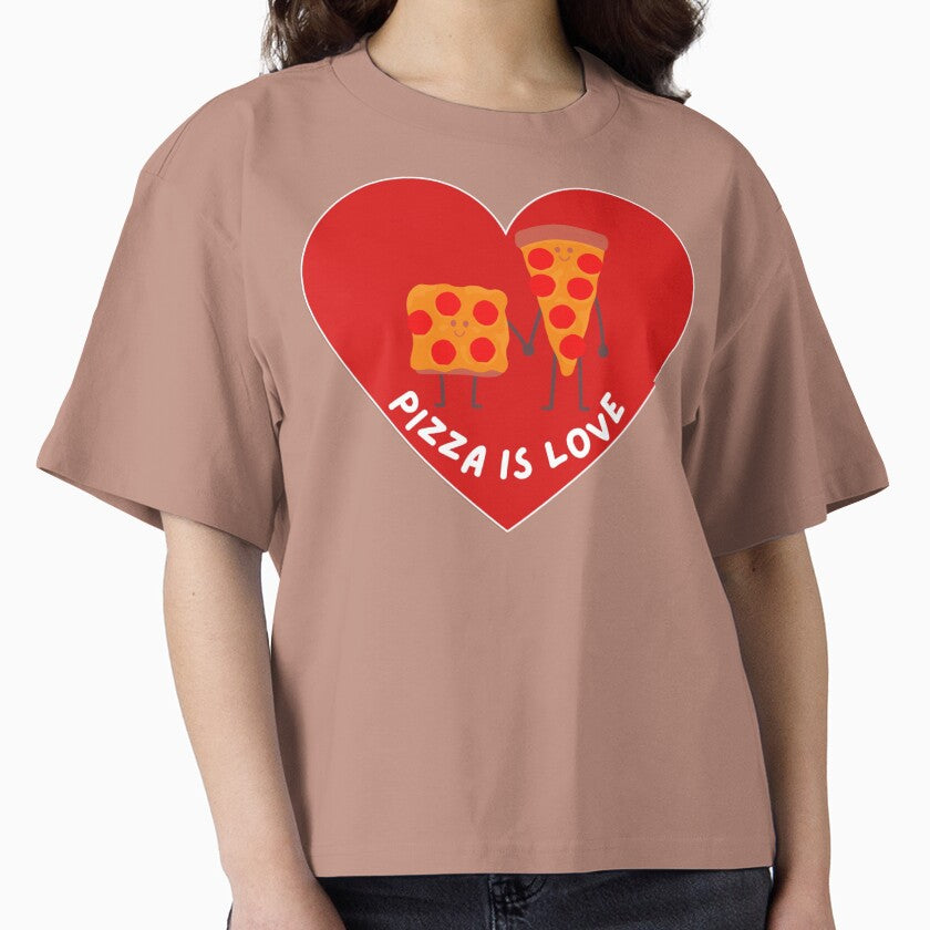 Pizza Is Love Cute Kawaii Pizza Couple by Naershop