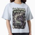 Homework Never Dies Gothic Skeleton Teacher Halloween by printedartgoods