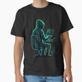 Code Rain Hacker Matrix Style Shirt by KurtByteStudio