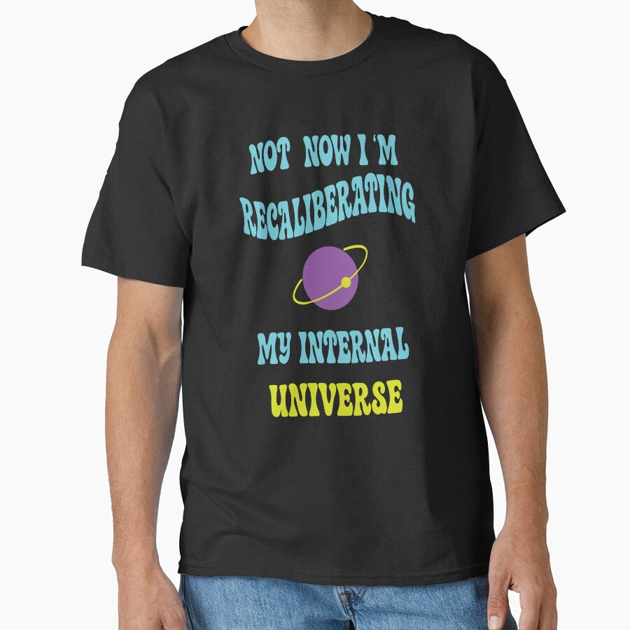 Recalibrating My Internal Universe Retro Space Typography by ANJ Creative Designs
