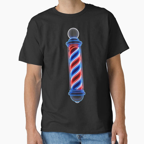3D Realistic Neon Barber Pole Cyberpunk Glow Design by Barber MD Culture