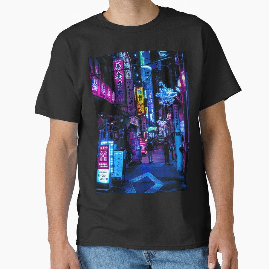Blue Tokyo Alleys by Neondreamscapes