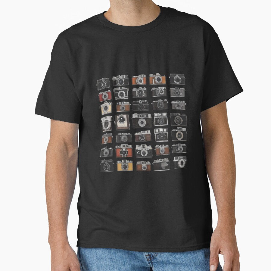Vintage Film Cameras - Photography Lover Gift T-Shirt Camera Vintage Design by 5lav