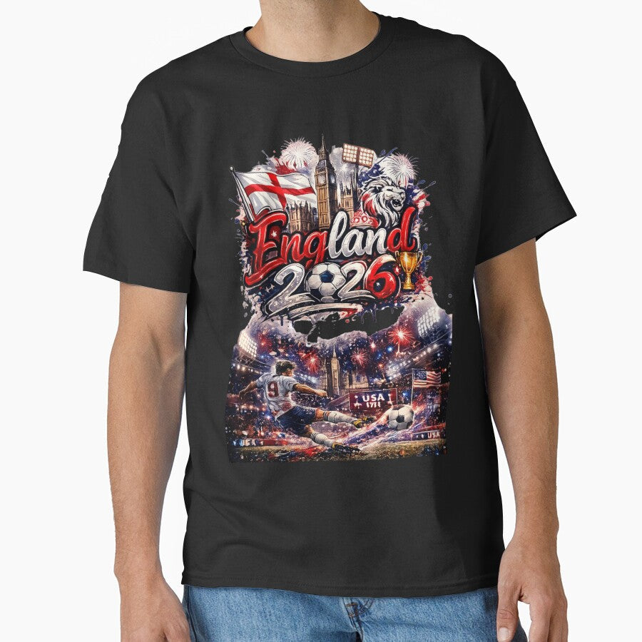 England World Cup 2026 UK Soccer Merch | Football Fan Gear |England Sports Apparel Tee | England independence Day |Soccer worldcup ChampionshipSoccer World ver 1 by CosmicNook1