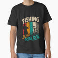 Fishing Is The Reel Deal Fisherman Angler Outdoors Bass Fishing Humor by SkeletonsDanger
