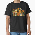 Retro 70s Boho Hippie Groovy Floral Mushroom & Butterfly Art by Far Out Goods