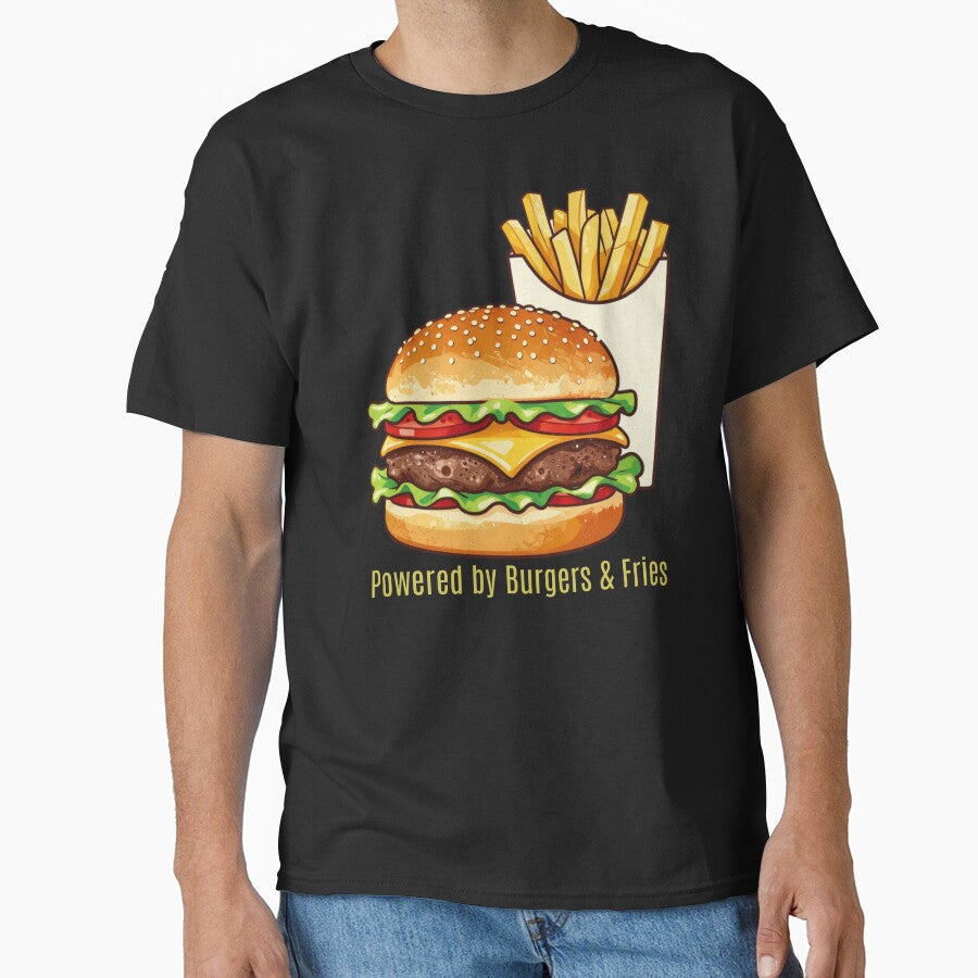 POWERED BY BURGERS & FRIES by Julartwear