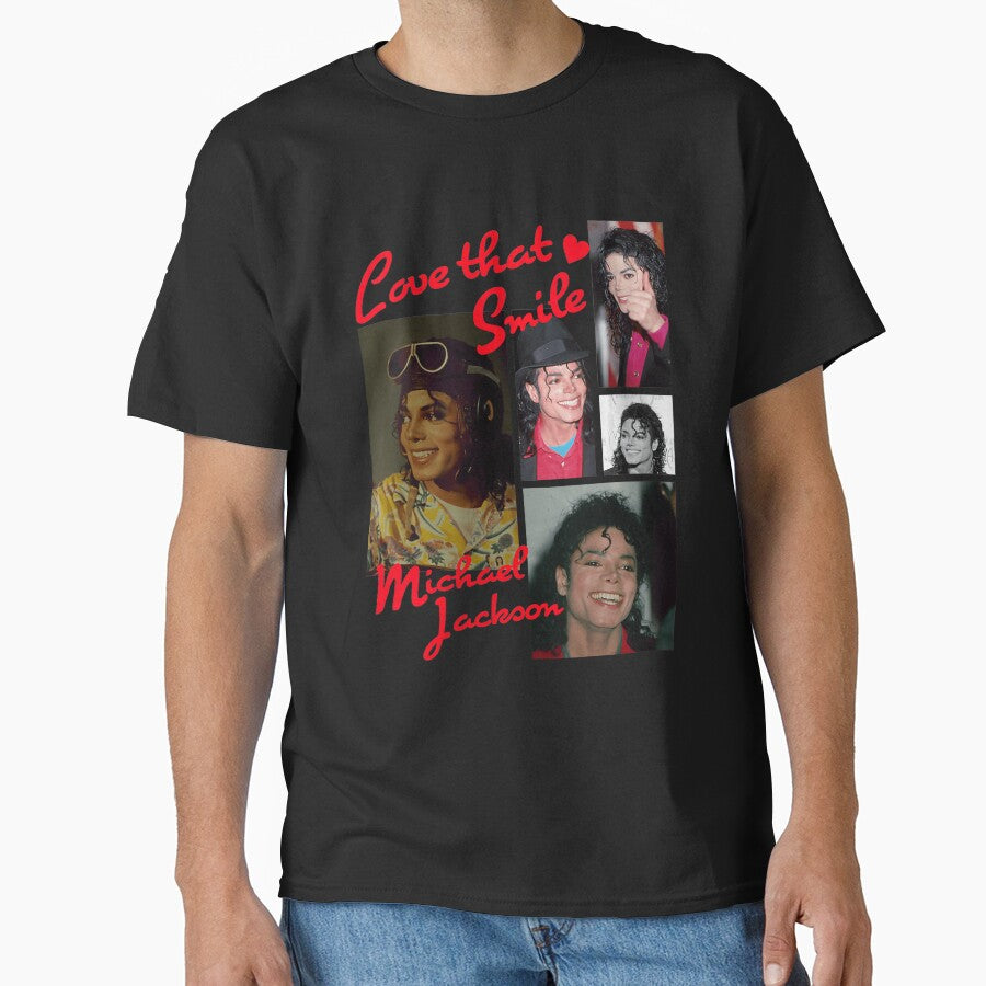 Michael Jackson Love That Smile Vintage Pop Graphic Design by layprotuninec