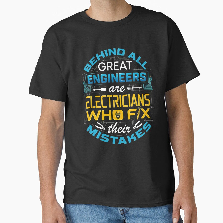 Great Engineers Electrician Fix Mistakes Trades by CoupleDrawing-J