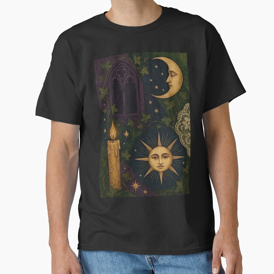 Vintage sun and moon whimsigoth aesthetic by BrontesWhimsyStore