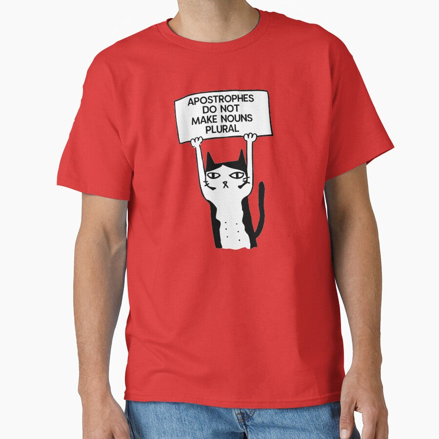 Apostrophes do not make nouns plural cat red by GrammarDance