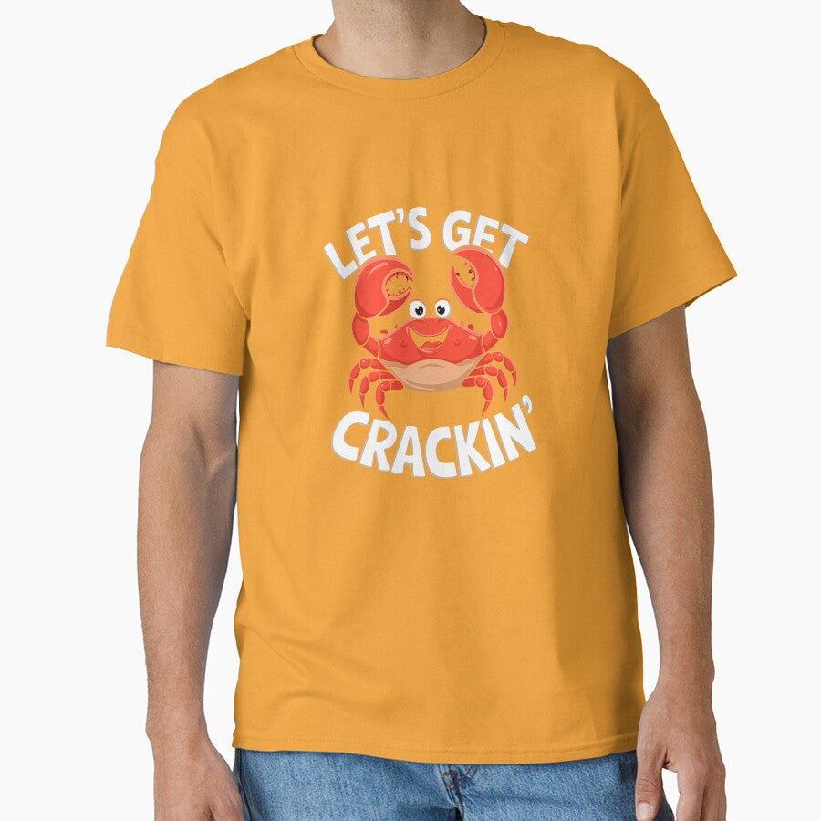 A Cartoon Sea Funny Crab Eater Seafood Lover Crab Premium Tri-blend T-Shirt by ‘Nothing Scares Me’ Store