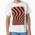 Black and orange illusional waves for home decoration. by paulo silveira