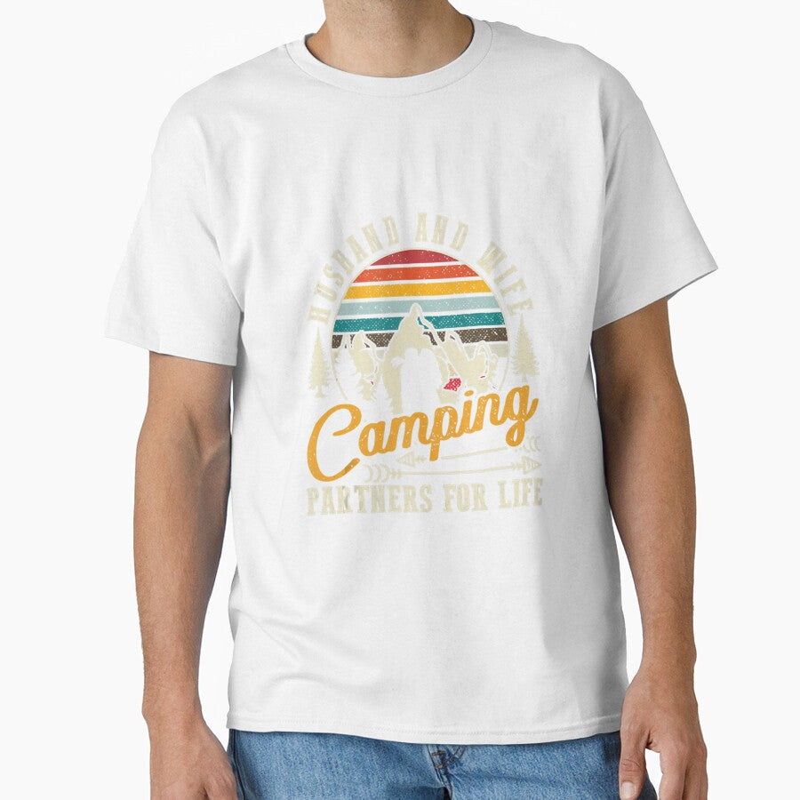 Vintage Husband And Wife Camping Partners For Life by NormanLangley